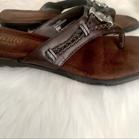 Rialto Comfort Brown Sandals. Size 6M - Picture 4 of 14